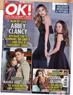 ??  ?? GOT IT COVERED Couple in OK! magazine
