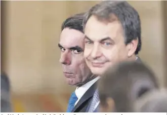  ?? Dani Duch ?? José María Aznar y José Luis Rodríguez Zapatero, en una imagen de 2015.