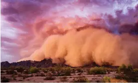  ?? ?? A dust storm at sunset in the Arizona desert. Photograph: mdesigner1­25/Getty Images/ iStockphot­o