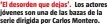  ?? ?? ‘El desorden que dejas’. Los actores jóvenes son una de las bazas de la serie dirigida por Carlos Montero.