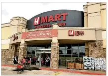  ??  ?? H-Mart opened its first Austin store earlier this month, and shoppers are still flocking there in droves to find fresh fish, meat and produce; a full food court, including a bar; and thousands of Asian food products.