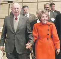  ?? Anne Cusack Los Angeles Times ?? ‘ONE OF THE MOST GENEROUS PEOPLE’ Perenchio with Nancy Reagan at the dedication of the Ronald Reagan UCLA Medical Center in ‘07. He donated money to it.