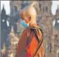  ?? REUTERS ?? A Buddhist monk at the Sewu temple in Indonesia.