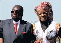  ?? PICTURE: REUTERS ?? Zimbabwe’s President Robert Mugabe and his wife Grace.