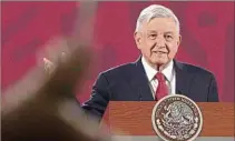  ??  ?? POSTURA. Andrés López Obrador hace fuertes críticas a la OEA.