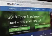  ?? AP ?? A new tally by The Associated Press finds that nearly 11.8 million Americans have signed up for coverage this year under former President Barack Obama’s health care law, about 3 percent less than last year.