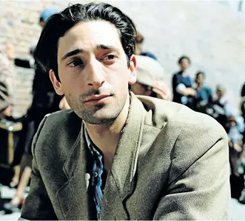  ?? POSTMEDIA NETWORK FILES ?? Adrien Brody in a scene from 2002’s The Pianist. Brody won the best actor Oscar for his role in the film.