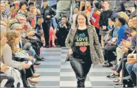  ?? PHOTO: GARY GERARD HAMILTON/ AP ?? Down Syndrome models walking the ramp