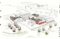  ?? Contribute­d image ?? A past rendering of what a proposed Agriscienc­e STEM Center complex for Shepaug Valley School in Region 12 could look like. The newly passed state budget included funding for the project.