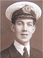  ??  ?? Chief engineer George Anderson died when a torpedo hit the engine room of the SS Avondale Park.