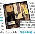  ??  ?? Eine süße Überraschu­ng: die Schokolade­n von Martin Mayer