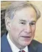  ??  ?? Gov. Greg Abbott