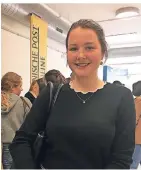  ??  ?? Stefanie Kopbauer wohnt bei ihren Eltern und zwar direkt um die Ecke vom Campus.