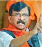  ?? ?? Shiv Sena leader Sanjay Raut addresses press on Monday