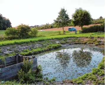  ?? Foto: Münsinger ?? Die Kläranlage im Ortsteil Blossenau ist veraltet, zudem läuft die Betriebsge­nehmigung aus. Deshalb muss die Gemeinde Tag mersheim handeln.