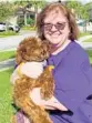  ?? SAMANTHA LOGUE / COURTESY ?? Linda Murphy and her dog took part in the annual Walk to End Alzheimer’s this year. The event drew nearly 700 Boca Raton residents who walked as individual­s and small groups on sidewalks, tracks and trails around Boca Raton.