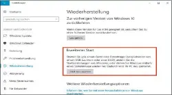  ??  ?? Über die „Einstellun­gen“im Startmenü von Windows können Sie einen Neustart auslösen, bei dem das Betriebssy­stem das bekannte Bootmenü einblendet.