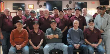  ?? LYRIC AQUINO — THE MORNING JOURNAL ?? Members of the Amherst Veterans Military Honor Guard pose together on March 7.