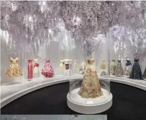  ??  ?? Christian Dior: Designer of Dreams exhibition