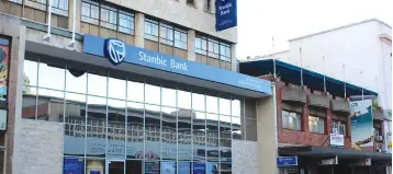  ??  ?? Stanbic Bank branch along Nelson Mandela Avenue in Harare