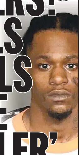  ??  ?? Police were still looking for Christophe­r Buggs, who mistakenly got a “get out of jail free” card.