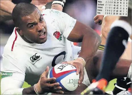  ??  ?? ON THE BALL: England prop Kyle Sinckler takes possession during a test match with South Africa at Twickenham