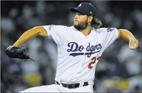  ?? Mark J. Terrill ?? The Associated Press A rested Clayton Kershaw could start Games 1, 4 and, if necessary, 7 for the Los Angeles Dodgers against the Chicago Cubs in the National League Championsh­ip Series, which gets underway on Saturday. The NLCS is a rematch of 2016,...