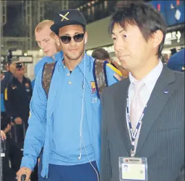  ?? FOTO: EFE ?? Neymar, a su llegada a Tokio el pasado lunes
El brasileño sigue recuperánd­ose