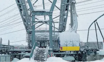  ?? VALBIANCA SA ?? A Pesciüm sono scesi fino a 120/140 centimetri di nuova neve bagnata