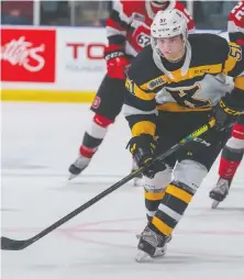  ?? REUBEN POLANSKY-SHAPIRO/THE CANADIAN PRESS ?? Shane Wright of the Kingston Frontenacs looks truly exceptiona­l after scoring 66 points and claiming the Emms Family Award as the OHL’s top rookie.