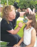  ??  ?? Face painting was a popular attraction on the big day