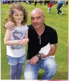  ??  ?? Family day out Lee Bird of Newtyle with his daughter Guilia