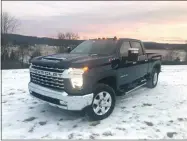  ??  ?? Marc Grasso - Boston Herald The Chevrolet Silverado 2500HD is a lot of truck for the money, scoring high marks for practicali­ty and on-the-job functional­ity.