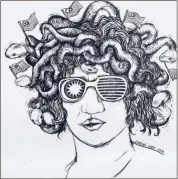  ??  ?? Malaysia Medusa (ink on paper, 2013).