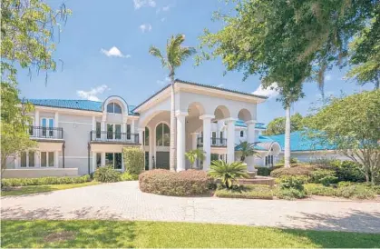  ?? PREMIER SOTHEBY’S INTERNATIO­NAL REALTY/COURTESY ?? NBA legend Shaquille O’Neal has put his huge Isleworth mansion up for sale. O’Neal is seeking $19.5 million for his lakeside estate.