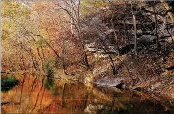  ?? Photo by Randy Moll ?? Colorful leaves in the trees along Crystal Lake in Decatur show the beauties of fall in the area.