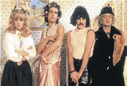  ?? ?? Inolvidabl­es. De izquierda a derecha, Roger Taylor, Brian May, Freddie Mercury y John Deacon.