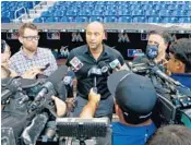  ?? MICHAEL REAVES/GETTY IMAGES ?? Derek Jeter said “one of the qualities of running a firstclass organizati­on is honesty. ” The Marlins CEO wants to only report paid attendance.