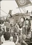  ?? PTI ?? Dalit groups protesting during the Maharashtr­a bandh on January 3