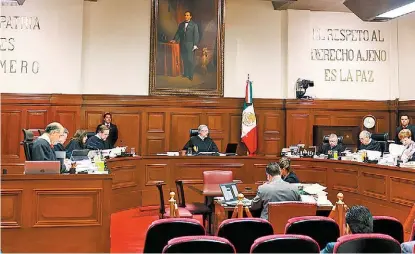  ?? ARACELI LÓPEZ ?? El pleno discutirá proyectos de sentencia que elaborará el ministro Jorge Pardo.