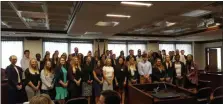  ?? MARIAN DENNIS — MEDIANEWS GROUP ?? Commission­ers recognized more than 50 interns for Montgomery County this summer for their work in various county department­s.