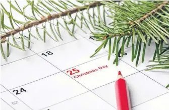  ??  ?? Cindy Day’s Grandma would say the weather on Dec. 25 predicts the weather for January. 123RF Stock Photo