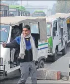  ?? S BURMAULA/HT FILE ?? The government plans to gradually phase out smallsized public transport vehicles and introduce AC cabs to cover shorter distances.