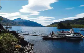  ??  ?? The beautiful Loch Lomond offers cruises on the vast lake.