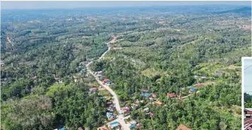  ?? — Reuters ?? Changing landscape: An aerial view of Sepaku district in East Kalimantan which will be part of the new administra­tive capital of Indonesia.