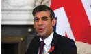  ?? Photograph: Chris J Ratcliffe/EPA ?? Rishi Sunak has been urged by Labour to implement a ‘multinatio­nal top-up tax’ in line with reforms agreed by the G20 in 2021.