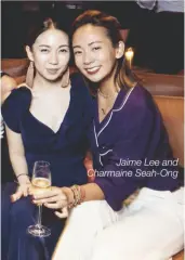  ??  ?? Jaime Lee and Charmaine Seah-ong