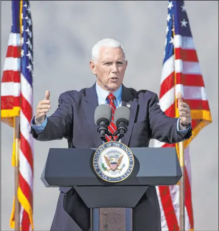  ?? Bizuayehu Tesfaye Las Vegas Review-journal ?? Former Vice President Mike Pence refused to go along with Donald Trump’s Electoral College gambit, but now he doesn’t want to testify about it.