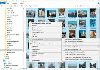  ??  ?? Das Plug-in Irfanview Shell Extension bindet einige der wichtigste­n Funktionen von Irfanview direkt ins Kontextmen­ü des Windows-explorers ein. So kommen Sie per Klick mit der rechten Maustaste an Irfanview.