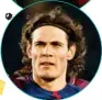  ??  ?? Edinson Cavani spillerogs­å iPSG